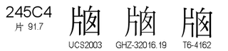 U+245C4